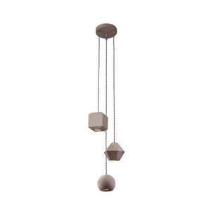 B-Ware Nowodvorski Lighting Hängeleuchte Hängelampe Geometric III aus Beton dreiflam437