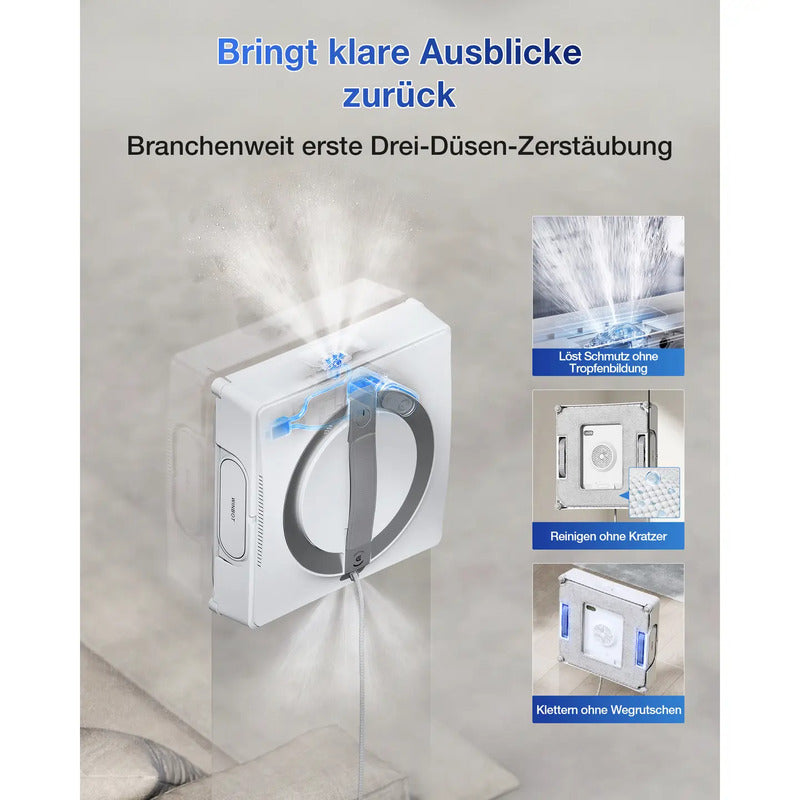 Ecovacs Winbot W2 PRO Fensterreinigungsroboter 90W kompakt weiß 2,1kg - 6970135035403