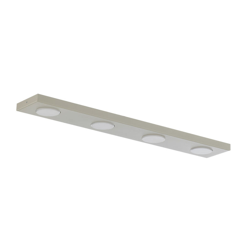 Deckenlampe Hero grau-beige LED Lampe Leuchte dimmbar 4-flammig 75x12cm Metall - 0000010049350