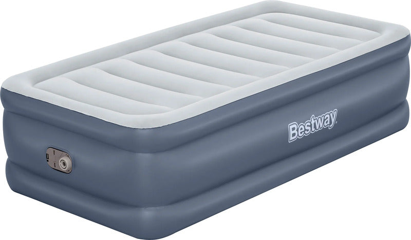 Bestway Luftbett TriTech Einzelbett mit Elektropumpe 191x97cm grau 180s - 6941607326398