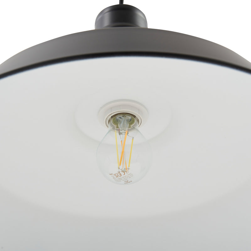 Lindby Hängeleuchte Laylan LED Pendelleuchte Lampe dimmbar schwarz Ø46cm 80cm - 4251911793161