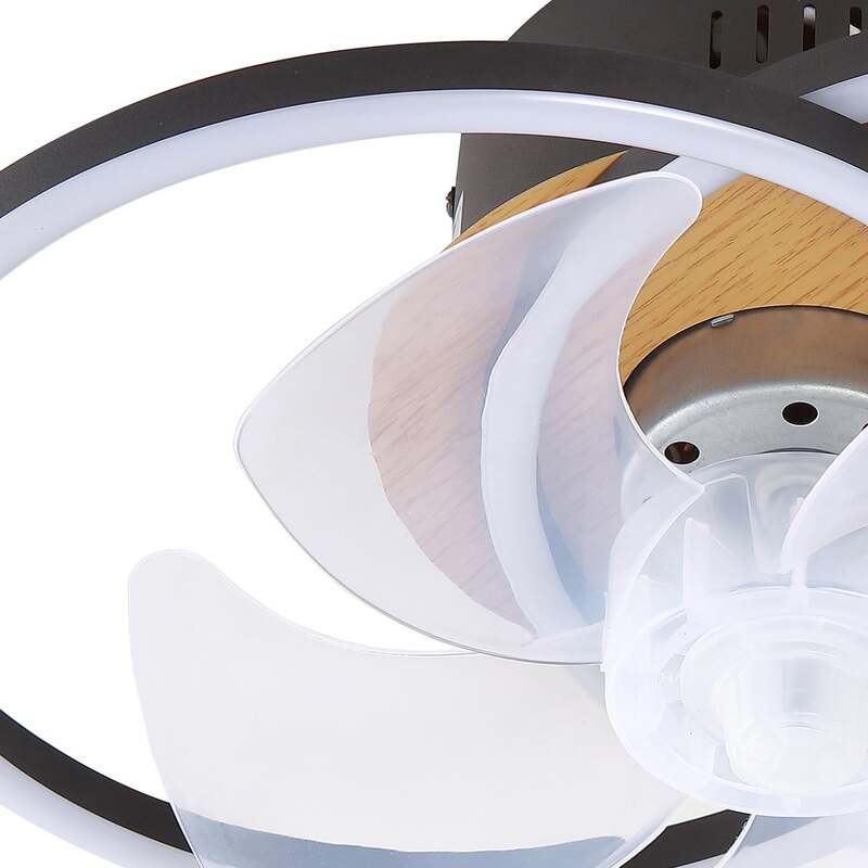 Lindby Deckenventilator Lomana LED Ventilator dimmbar schwarz CCT für Räume 15m² - 4251911780086