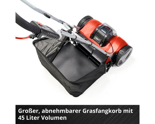 Einhell Akku Rasenmäher GE-HM 18/38 Li Mäher Handrasenmäher ohne Akku rot - 4006825641639