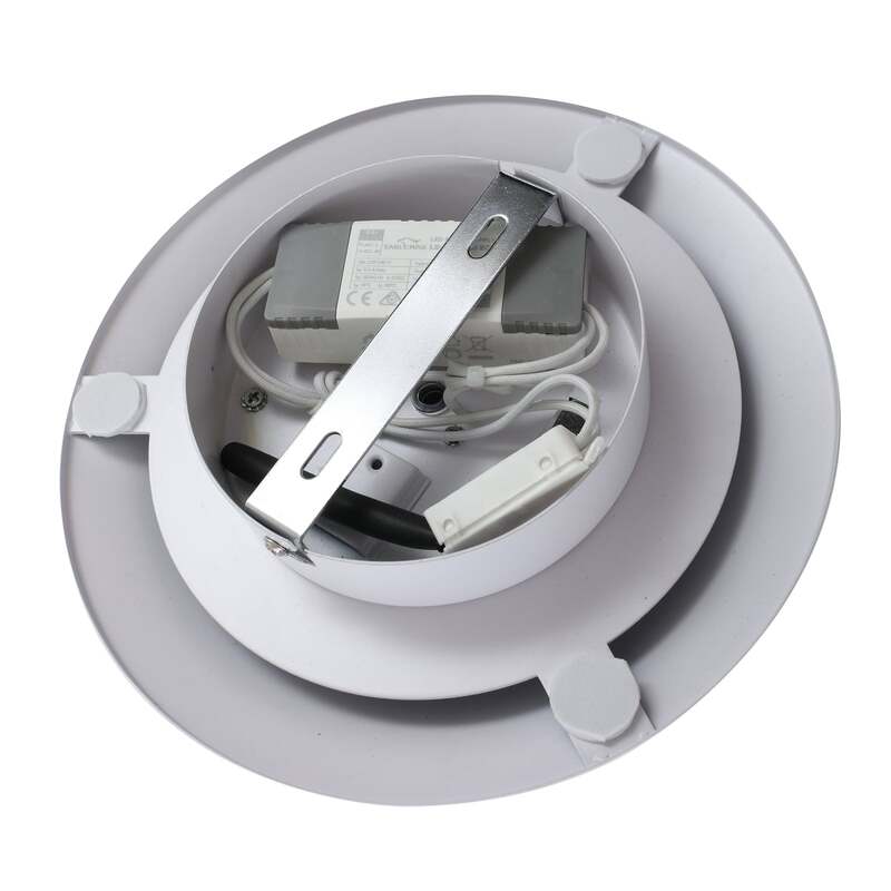 Lucande LED-Deckenleuchte Orasa Glas weiß klar Ø 43 cm 21 cm Höhe 1900 lm - 4251911778779