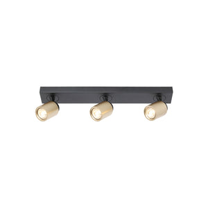 B-Ware freelight Deckenstrahler Deckenleuchte Spot Lampe Schwarz Gold Metall 61 cm
