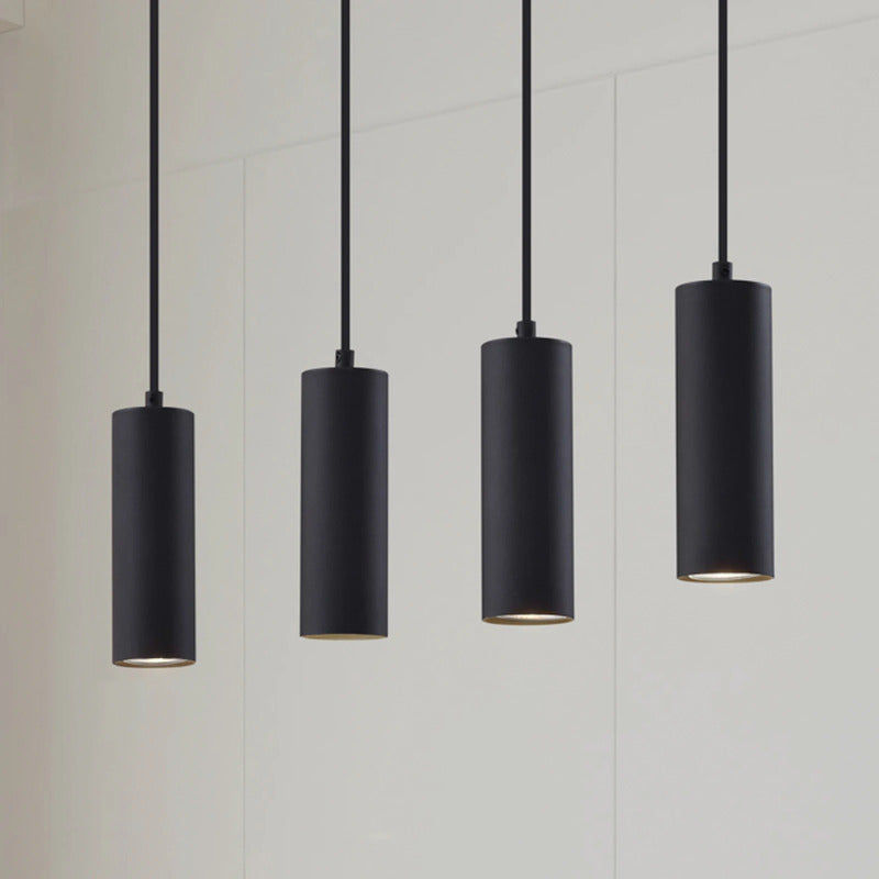 Lindby Pendelleuchte Joffrey schwarz 76 cm 4 flg GU10 dimmbar Metall - 42510965730390