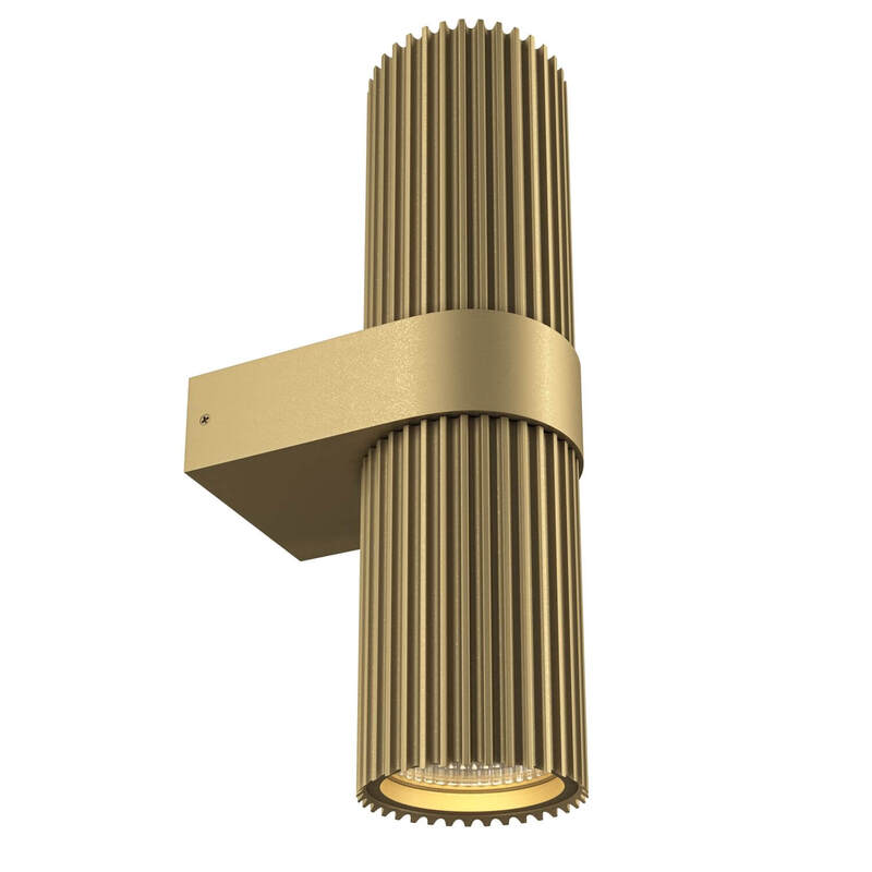 Maytoni DYNAMICS Wall Light, Gold-coloured, Height 23 Cm, Metal up/down - 4251110046105