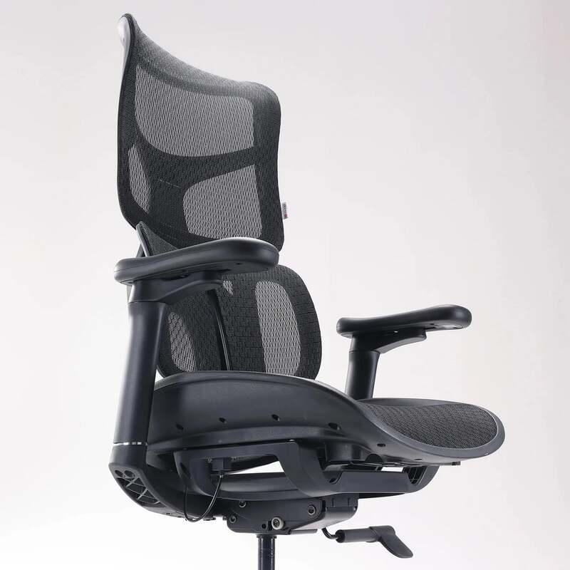 SIHOO Bürostuhl Ergonomischer Stuhl S100 Schwarz Netzstoff Höhenverstellbar - 0199284390652