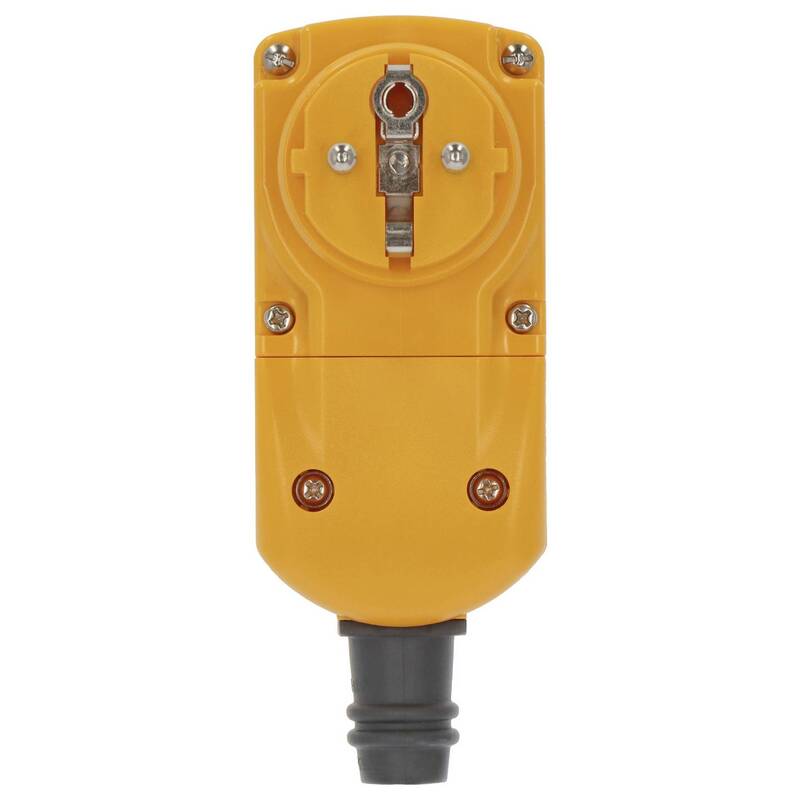 Brennenstuhl Personenschutz-Zwischenstecker PRCD 230V IP55 Gelb 16A 4-polig - 4007123641147