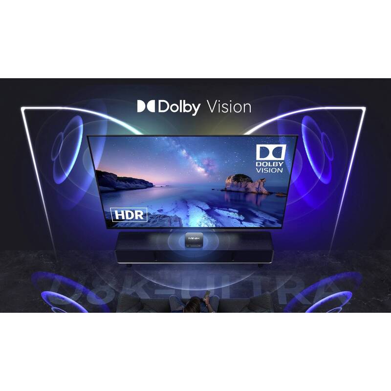 MINIX U8K-ULTRA 8K UHD Streaming Box mit KI Upscaler und 128 GB Speicher - 4897016411984