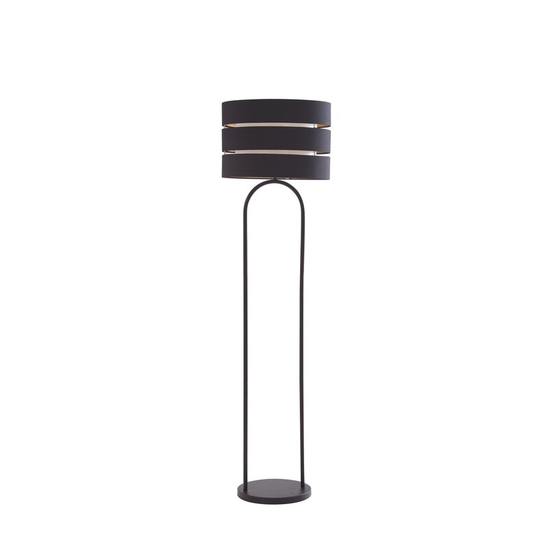 Lindby Tsomo Stehleuchte Stehlampe Standleuchte Leuchte Lampe Licht Stoff Ø40 cm - 4251911765472