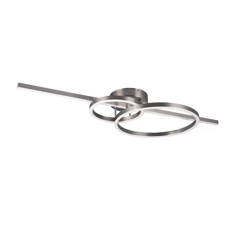 Trio Lighting LED-Deckenleuchte Montilla 3-flammig Remote nickel Deckenlampe - 4017807574760