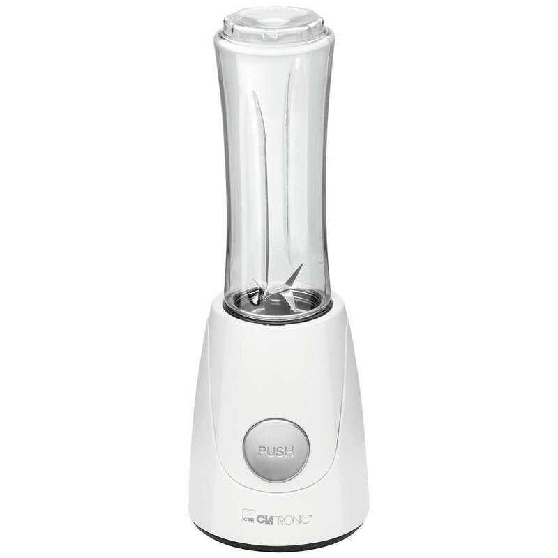 Clatronic Smoothie-Maker SM 3593 250 W Edelstahlmesser Trinkbecher Weiß - 4006160634808