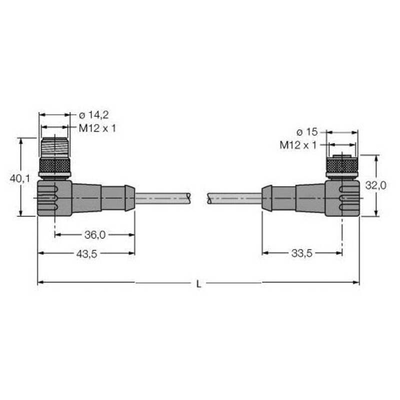 Turck 6604824 Sensor-/Aktor-Steckverbinder konfektioniert Industriestecker - 4047106146221