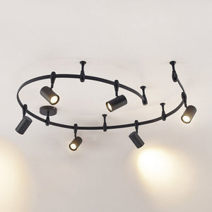 B-Ware Lindby Schienensystem Delila schwarz flexibel Deckenlampe Deckenleuchte Lampe