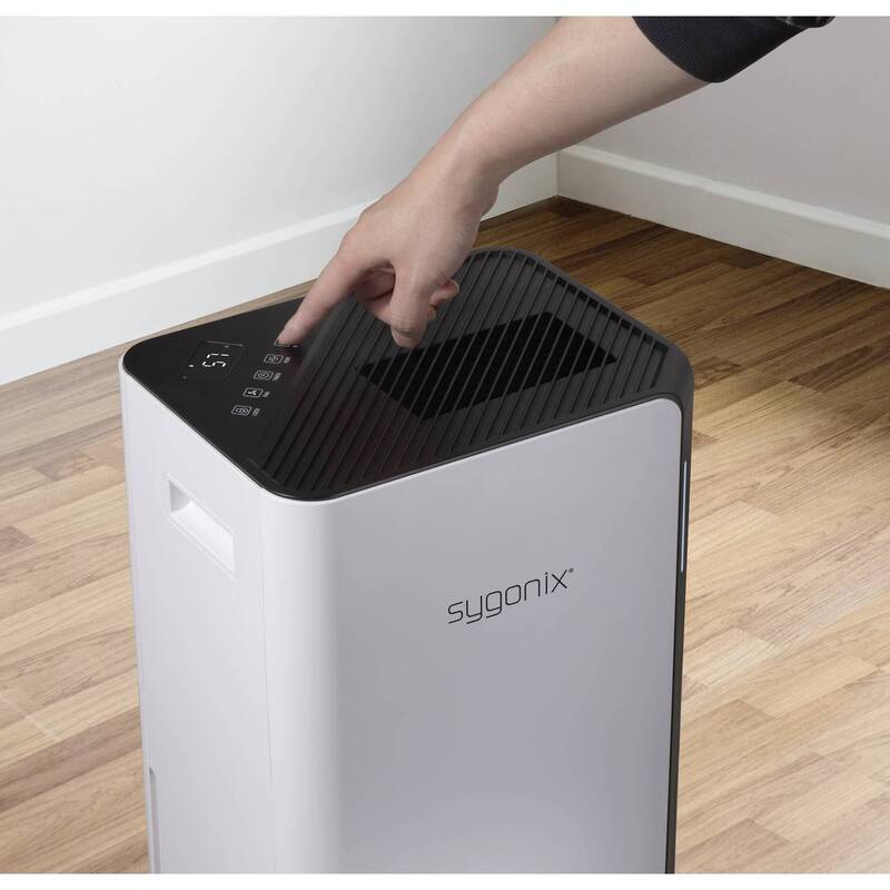 Sygonix Luftentfeuchter 20l/Tag 330W für Räume bis 104m² mit LED-Display weiß - 4064161340883