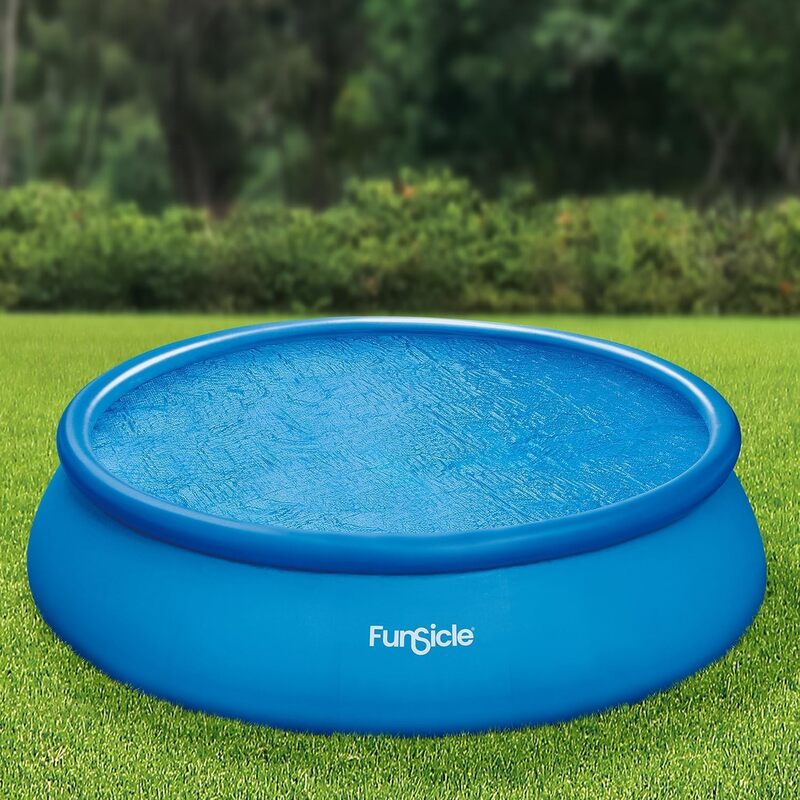 Funsicle 30 Fuß Solar-Poolabdeckung blau rund 4,57 m Polypropylen - 4894906009795