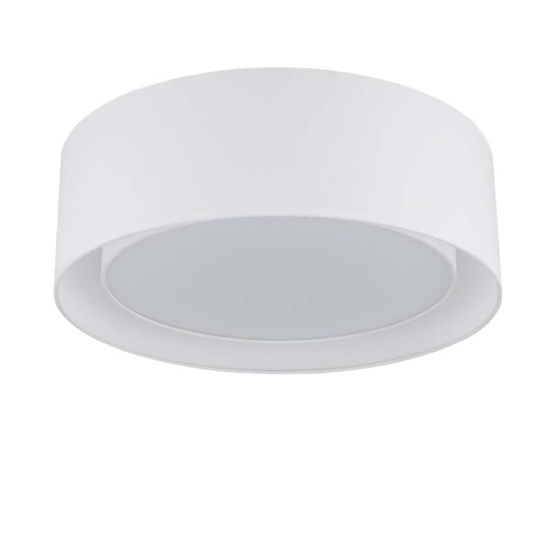 Orion Runde Textil-Deckenlampe Deckenlampe Deko-Deckenlicht  Antoni E27 Weiß - 9003090254248