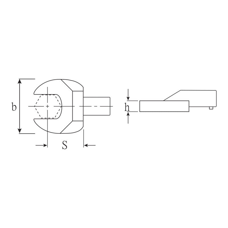 Stahlwille Einsteckmaulschlüssel Maulschlüssel Werkzeug 731 100 SW 50 120 mm - 4018754238729