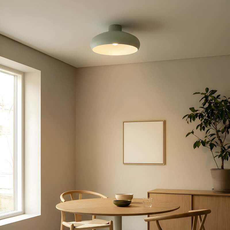Lindby Deckenleuchte Elover Deckenlampe Deckenlicht Lampe hellgrün Ø 45 cm Eisen - 4251911791945