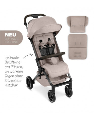 ABC Design Ping 3 Trekking Reisebuggy Inkl.Transporttasche, Tragegurt Und Sitzeinlage Camel - 4045875072253