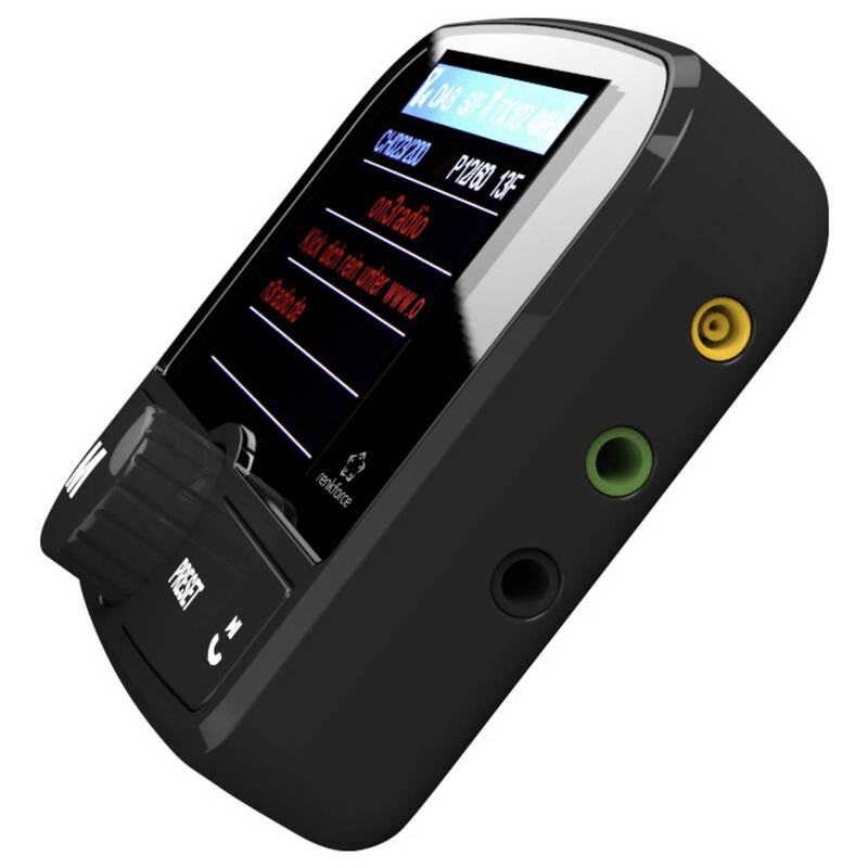 Renkforce RFCRDAB100 DAB Empfänger Radio Saugnapfhalterung Bluetooth Musikstream - 4064161398532