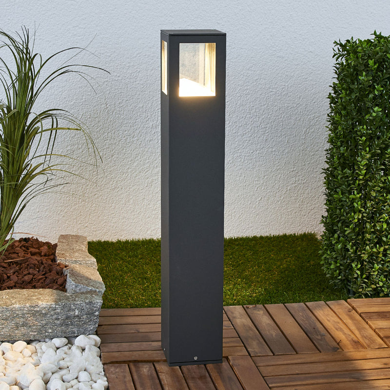 Lucande Wegeleuchte Gartenleuchte Nicola LED Pollerleuchte anthrazit 65cm IP54 - 6291105701945