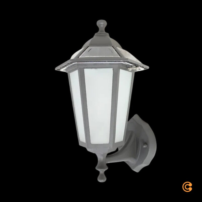 Lampenwelt Außenleuchte Wandleuchte Solar LED Kristin Schwarz Garten 40 cm IP44 - 4251096515602