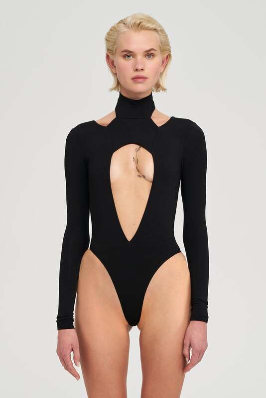 IAMNOTBASIC Storm Bodysuit Body Einteiler Schwarz Größe S Damen Fashion - 8682521044873