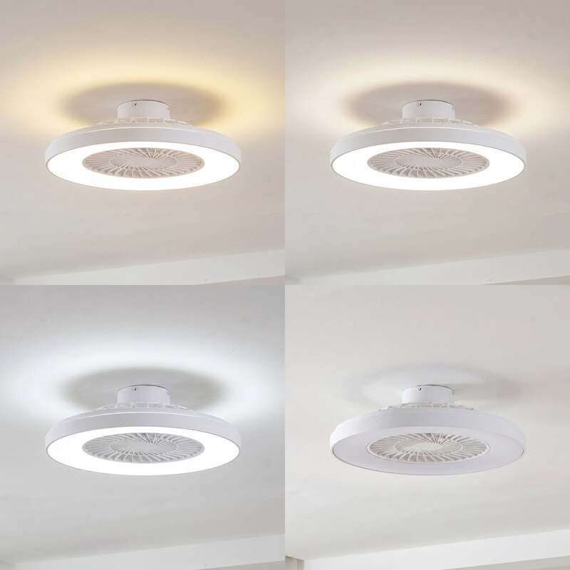 Lindby Deckenventilator Teleo LED Smart Home Tuya App weiß Ø58cm Fernbedienung - 4255830911736