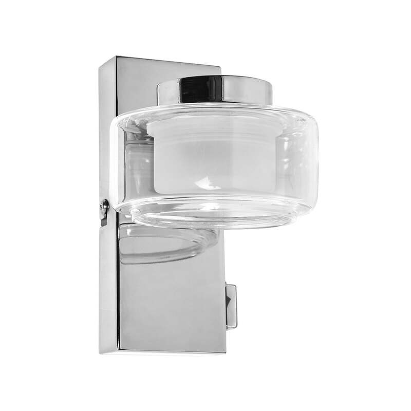 OSRAM Wandleuchte ORBIS FLAME LED Lampe chrom CCT 3000K 4000K IP44 350 Lumen - 4099854448027