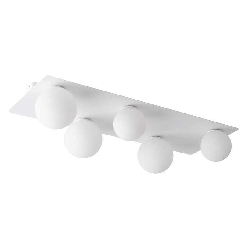 Firn Deckenleuchte Lampe LED weiß fünfflammig eckig G9 Leuchte Spot Deckenlampe - 5907554417900