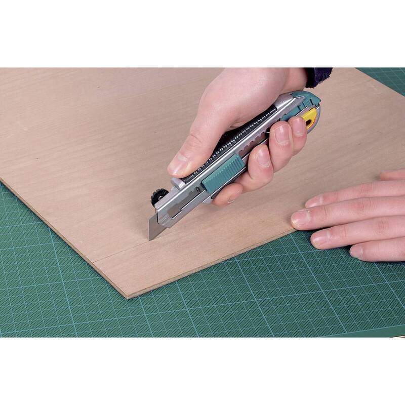 Wolfcraft Cuttermesser Profi-Abbrechklingen-Messer 18mm Softgrip 8 Klingen 1 St. - 4006885413603