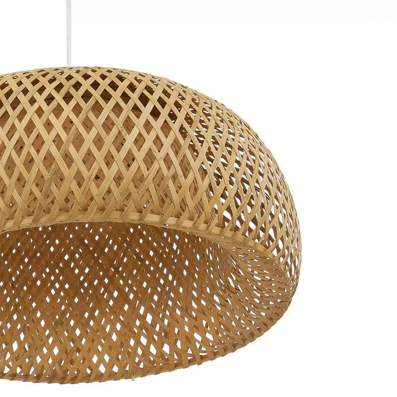 Lindby Hängeleuchte Jadwiga Ø45cm Bambus E27 Pendelleuchte Lichtquelle dimmbar - 4251911764963