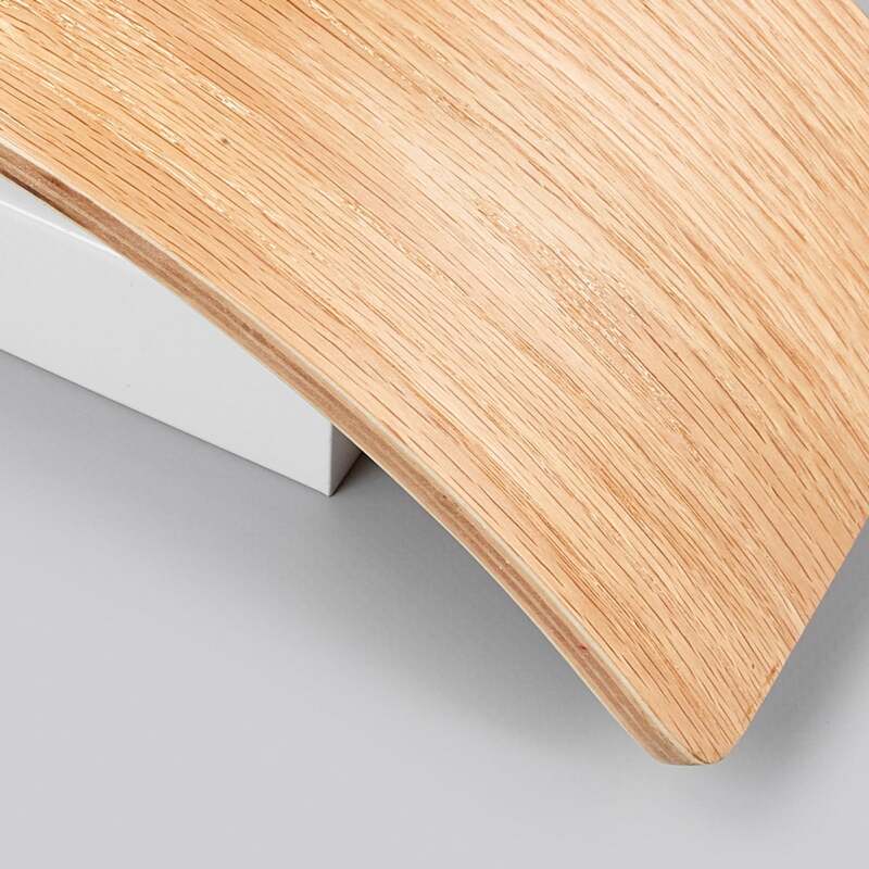Lindby Wandleuchte Holz Rafailia LED Wandlampe Leuchte warmweiß dunkelbraun 33cm - 4251096533385
