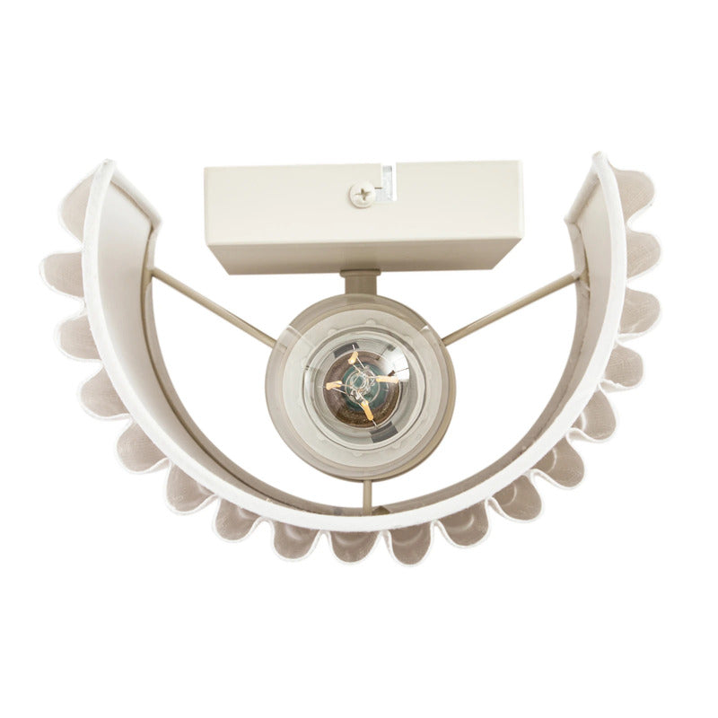 Libbie Wandleuchte creme E27 Leuchte Wandlampe Designer 20cm Höhe stilvoll - 4255830913341