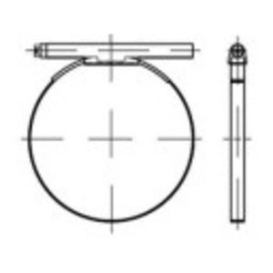 B-Ware TOOLCRAFT 137682 Schlauchschelle Schlauchschellen Stahl galvanisch verzinkt 100