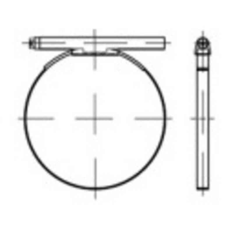 TOOLCRAFT 137682 Schlauchschelle Schlauchschellen Stahl galvanisch verzinkt 100 - 4053199215508
