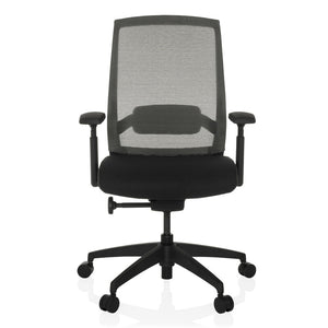 B-Ware hjh OFFICE Bürostuhl COLORE schwarz Netzstoff höhenverstellbar für Hartböden