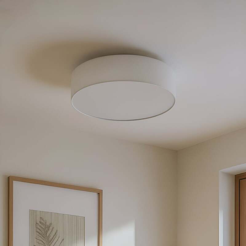 Lindby Deckenleuchte Sebatin LED Lampe Leuchte Deckenlampe dimmbar creme Ø50cm - 4251096503067