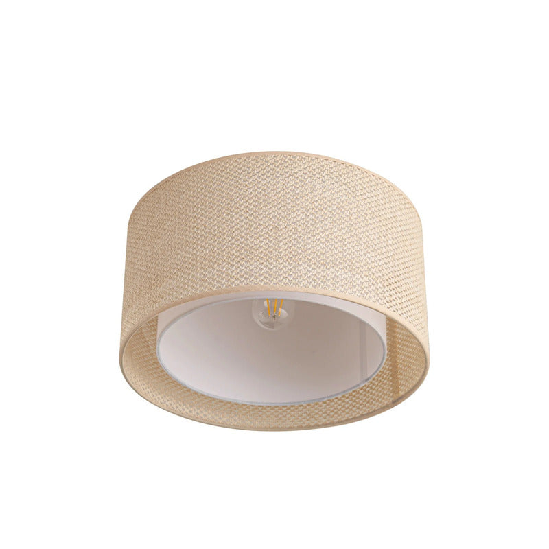 Lindby Deckenleuchte Soula LED Lampe Leuchte dimmbar beige Ø40cm 22cm hoch - 4251911765496