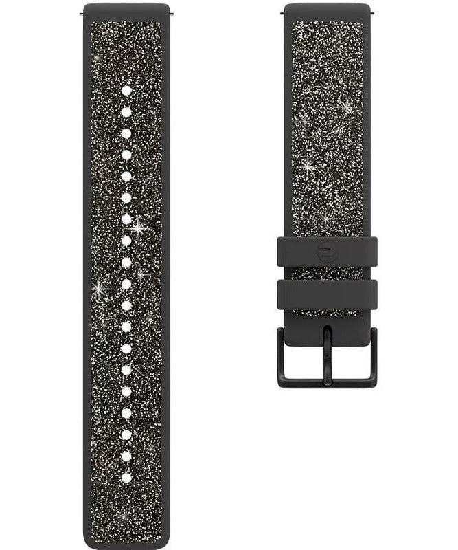 Polar Armband Uhrband Ersatz Crystal Grau Kunststoff Swarovski-Kristalle Größe S - 0725882058481