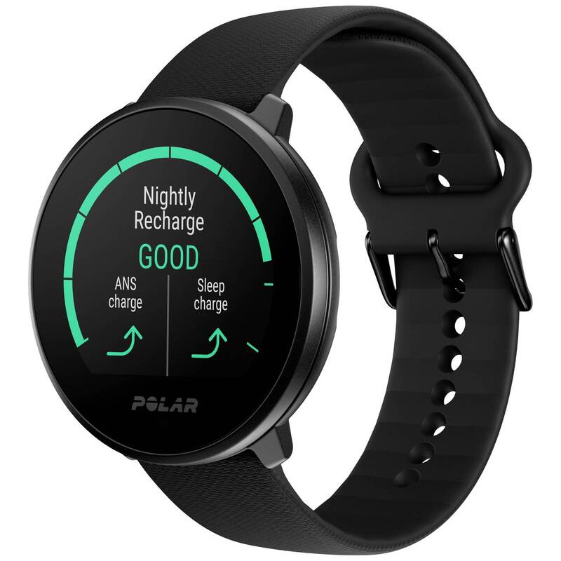 Polar Pulsuhr Fitnessuhr Unite Schwarz Silikon Sportuhr mit Sensor wasserdicht - 0725882064260