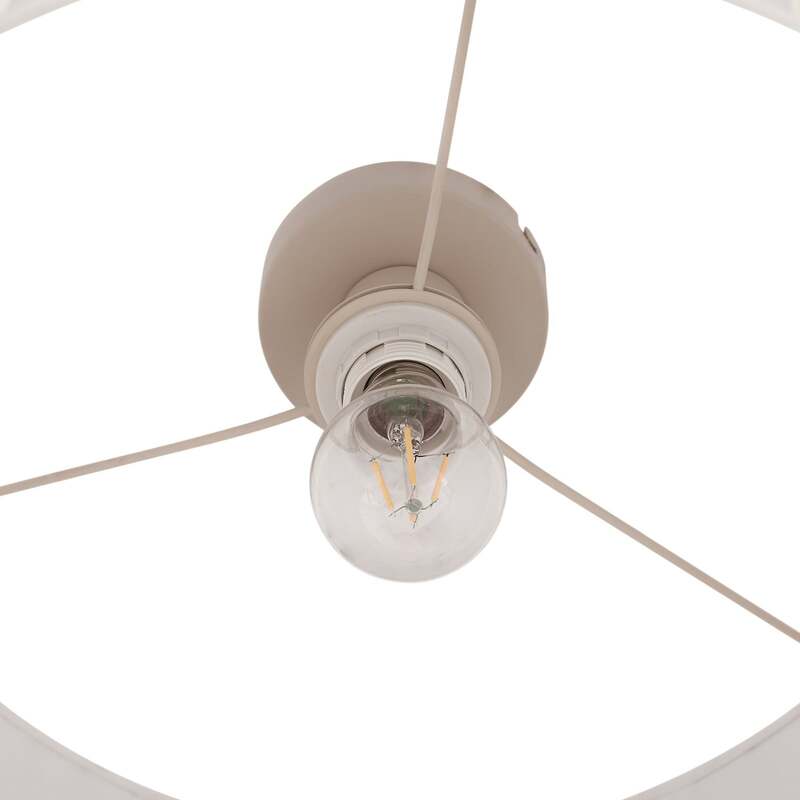Lindby Deckenleuchte Libbie Ø 45 cm creme Textil dimmbar E27 15 W LED - 4255830903663