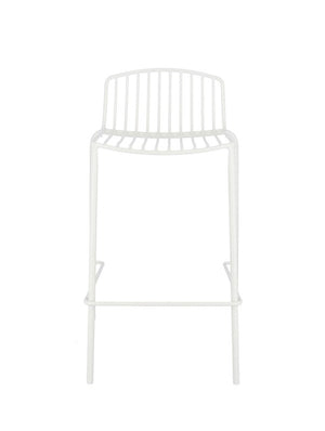 B-Ware Jan Kurtz Barstuhl Hocker Mori Outdoor 49 x 81 x 49 cm Sitzhöhe 65 cm weiß