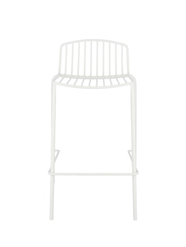 Jan Kurtz Barstuhl Hocker Mori Outdoor 49 x 81 x 49 cm Sitzhöhe 65 cm weiß - 4021224424232