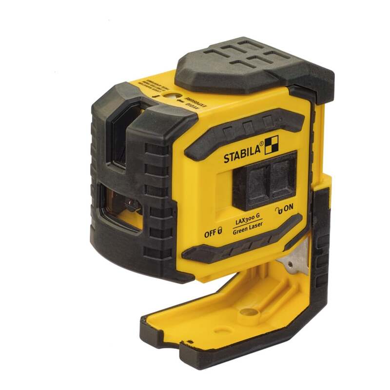 STABILA Kreuzlinienlaser LAX 300 G Lasergerät Nivelliergerät 30m ±0,3mm/m gelb - 4005069190330