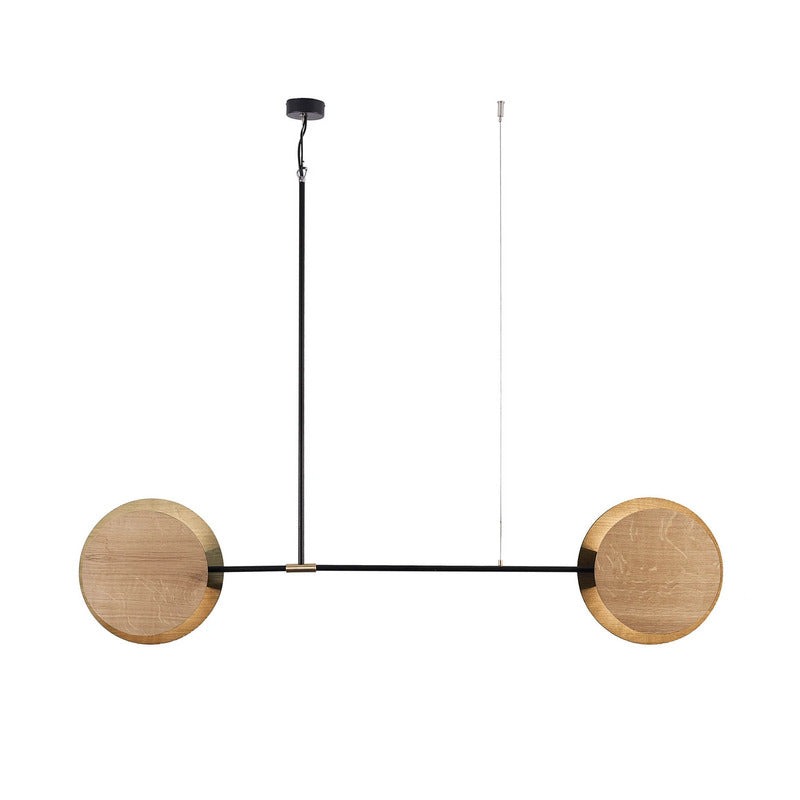 Nowodvorski Lighting Hängeleuchte Minimal aus Eichenholz zweiflammig Deckenlampe - 5903139937597