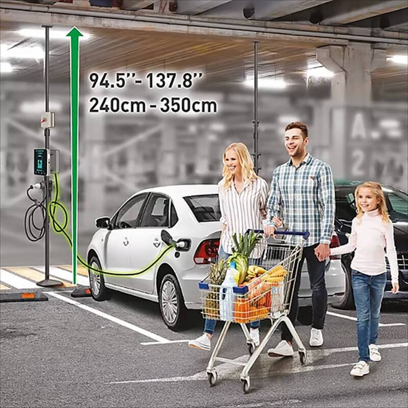 Barkan EV-Ladeständer Außen-Universal 350cm EV-Ladestation schwarz 150kg - 7290019569701