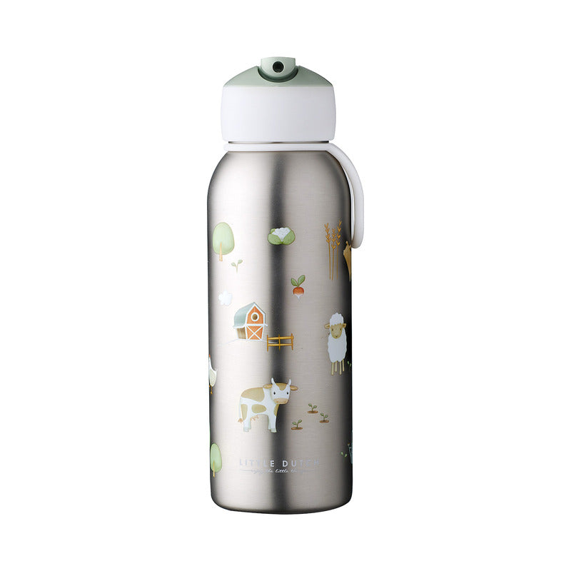 Mepal Thermoflasche Campus Little Farm Flip-Up BPA-frei für kalt und heiß 350ml - 8720294032342